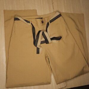 Who What Wear New Khaki Wide Leg Pants With Belt 2